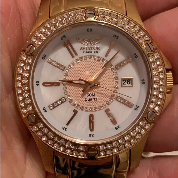 Gold Aviator F-Series Watch - Picture 5 of 5